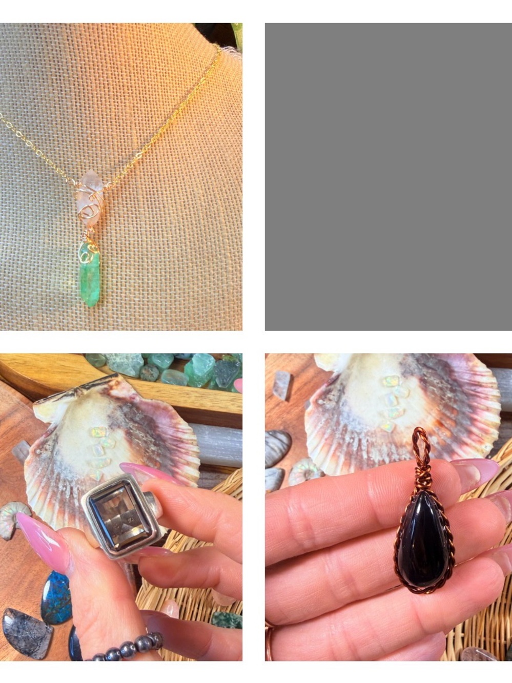 Handmade crystal stone bundle